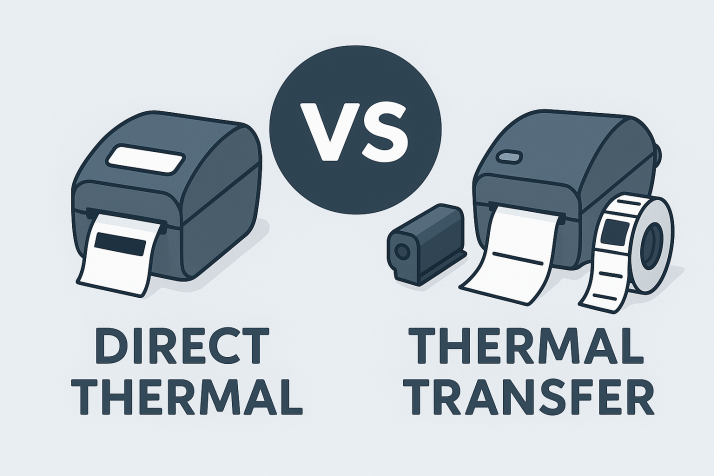 Priama termálna tlač vs termotransfer: aký je rozdiel?