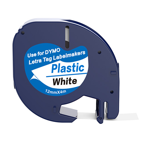 Dymo 91201 kompatibilná páska na štítky, čierna na bielej, 12mm x 4m