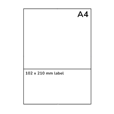 Dodací list / štítok na vrátenie s prepravným štítkom 102 x 210 mm