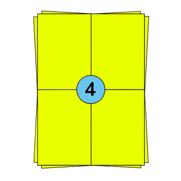 A4 hárky so štítkami