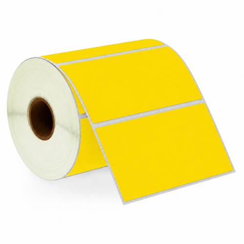 Termálne žlté štítky, 102 x 50mm, 1300 štítkov